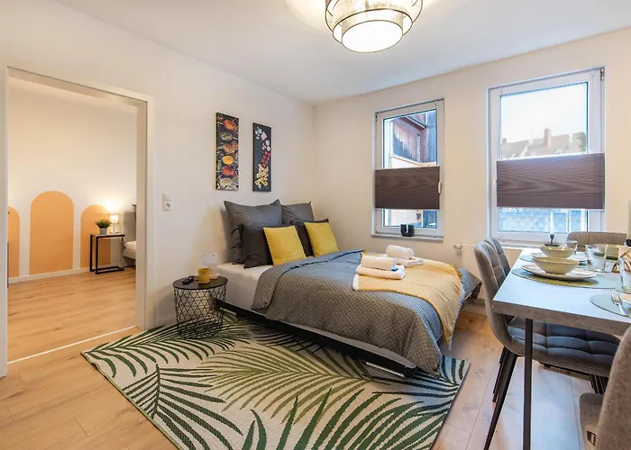 - Terrasse - Modern - Kueche Appartement Gotha